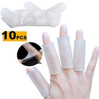 Finger Sleeve Protector (10 Pcs) Silicone Thumb Protector Finger Cots Great for Trigger Finger for Arthritis Basketball Mallet
