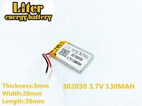 3.7V 130mAh 302030 Lithium Polymer Li-Po Rechargeable Battery for MP4 MP5 GPS PSP Mobile Video Game