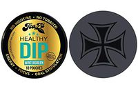 TeaZa Herbal Energy Pouch Wintergreen 1 Can with DC Crafts Nation Skin Can Cover - Iron Cross