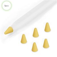 ZALU Compatible with Apple Pencil Tips Replacement for 2nd Gen, Silicone Nibs Cover Writing Protection for iPad Pencil (Yellow)