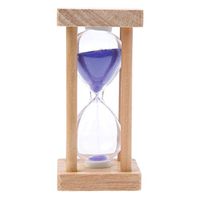 Jili Online 5 Mins Wood Sandglass Hourglass Purple Sand Timer Kitchen Clock Desktop Decor