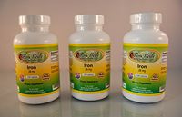 Iron 28mg, Made in USA - 300 (3x100) Tablets