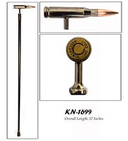 WALKING CANE WITH BULLET HANDLE KN-1699