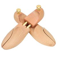 Furnoor 2Pcs Wood Anti-Deformation Anti-Wrinkle Adjustable Women Men Shoe Tree Keeper Durable(43 44)