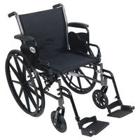 Drive Cruiser III Lightweight, Dual Axle Wheelchair Removable Full Arms (16" x 16" Footrests)