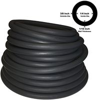 Spearit 3/8" OD 1/4" ID Latex TUBING(804 Black) 1FT