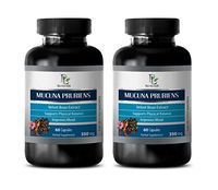 Mood Support Supplements - Velvet Beans - MUCUNA PRURIENS Extract - Memory and Nerve Support - 2 Bottles 120 Capsules