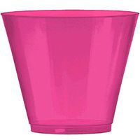 Amscan Bright Pink Plastic Cups Big Party Pack, 9 Oz., 72 Ct.