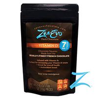 ZenEvo Dark Chocolate with Vitamin D3 - Supports Bone Health/Boosts Immunity/Promotes Healthy Muscle Function/Antioxidant Boost - 30 Ct