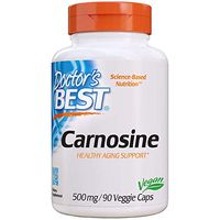 Doctor's Best Carnosine, Non-GMO, Gluten & Soy Free, Vegan, Healthy Aging Support 500mg, 90Count