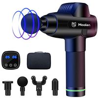 Massage Gun - Handheld Electric Back Leg Body Massager Cordless Vibration Deep Muscle Percussion Massagers Super Quiet Brushless Motor for Pain Relief