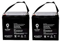 SPS Brand 12V 75Ah Replacement Battery for Invacare 3G Storm Arrow FWD Wheelchair (Terminal RT) (2 Pack)