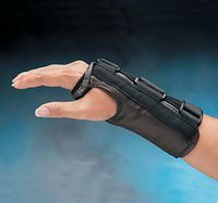 North Coast Medical Liberty Leather D-Ring Wrist Splint, Size: M, Right