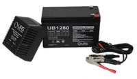 Universal Power Group 12V 8Ah Replaces Wheelchair Medicial Mobility Battery - 12V 1Ah Charger