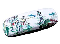 Ancient Chinese Beauty Hard Eyeglasses Case Glasses Protective Holder Leather Case - 15