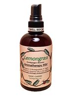 Hank's Garden Lemongrass Aromatherapy Body and Room Mist Spray (Cymbopogon flexuosus) - 100% Pure Essential Oils, Organic, Vegan, Biodegradable, Non GMO, No Palm Oil, Earth Friendly (8 oz Refill)