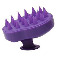 Silicone Head Body Massager Shampoo Scalp Massage Brush Hair Washing Comb Body Shower Brush Bath Spa Slimming Massage Brush - Purple