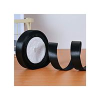 22Meters/Roll 20Mm 2Cm Silk Satin Ribbons Baby Shower Birthday Party Wedding Engagement Christmas Halloween Gift Wrapping Ribbon,Black