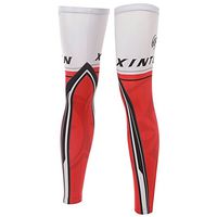 Xinzechen Compression Bicycle Leg Warmers Star Red Size XXL