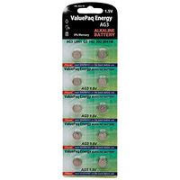 Dantona VAL-AG3-10 Valuepak Energy AG3 Silver Oxide Button Cell Batteries, 10 Pk