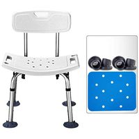 ZHAO XIN Shower Stool with Padded, Shower Seat Bench Bath Chair for Elderly/Seniors, Handicap Tub Shower Seats for Adults