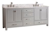 Avanity Modero 72 in. Double Vanity Combo in Chilled Gray finish