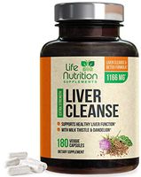 Liver Cleanse Formula 1100mg - Extra Strength 22 Herbs Support Supplement - Made in USA - Best Vegan Milk Thistle Extract, Silymarin, Beet, Artichoke, Dandelion, Chicory Non-GMO - 180 Capsules