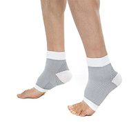 HMILYDYK Plantar Fasciitis Sock Foot Graduated Compression Socks with Heel and Arch Support Sleeves for Men and Women (One Pair)