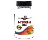 L-Tryptophan 500mg * 100 Caps 100% Natural - by EarhNaturalSupplements