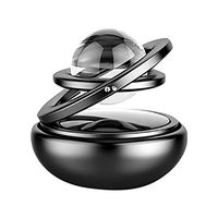 HuiKai Solar Power Aroma Diffuser,Interstellar Suspension Double Ring Auto Rotating Levitational Diffuser for Car, Home, Office or Bathroom,Aroma Diffuser Only (Black)