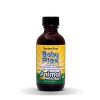 NaturesPlus Animal Parade Source of Life Baby Plex Liquid Drops - 2 fl oz - Natural Orange Flavor - Liquid Multivitamin for Infants and Toddlers - Gluten-Free - 60 Servings