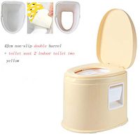 Portable Travel Toilet, Movable Toilet, Simple Toilet for Pregnant Women, Adult Heightening Thickening, Household Urine Bucket, Deodorant Urinal,D