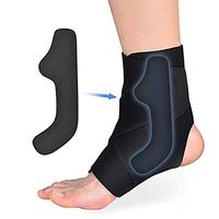 Ankle Support Brace with PE Board Strength Stabilize for Women and Men, Adjustable Neoprene Thin Compression Brace for Protects Against Chronic, Ankle Sprain, Arthritis, Strain, Fatigue 1 Piece