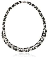 Elegant Womens Hematite Magnetic Therapy Necklace with Healing Stones Pain Relief for Neck Arthritis Migraine Headaches Shoulders and Back (Regular, White Cat Eye)