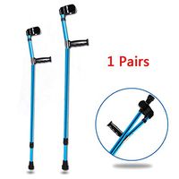 LFFME Underarm Crutches Foldable Aluminum Forearm Crutches, Adjustable Lightweight Ergonomic Handles Comfortable Grips, for Adults and Teenagers