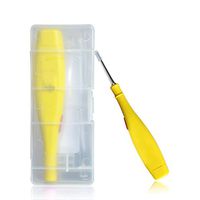 Yiitay 1Pcs LED Light Ear Spoon Ear Wax Remover Tool Ear Cleaning Tool Baby Kids Safe Ear Pick Spoon Earwax Remover Tweezer Ear Spoon Cleaning and Three Accessories & Box