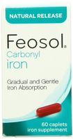Feosol Carbonyl Iron Caplets Natural Release 60 CP - Buy Packs and SAVE (Pack of 2)
