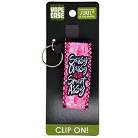 Clip-On Neoprene Vape E-Cigarette Case with Key Ring - Sassy