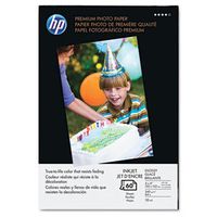 HP Premium Glossy Photo Paper - 4" x 6" - 64lb - Glossy - 60 x Sheet - White