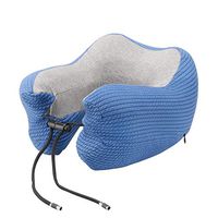 Edith qi Memory Foam Travel Neck Pillow, U-Shaped Adjustable Airplane Car Flight Cotton Pillow, Relax and Sleep While Traveling, in Office, or at Home