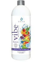 Eniva VIBE Fusion Liquid Daily Immune Multi | Elderberry Zinc Vit C Vit D 23 Vitamins & Minerals 30 Fruits Vegetables Plants | Nutrition for Energy Focus Immunity / Berry Chocolate Gluten Free 32 svgs