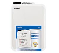 BAZIC 8.5" X 11" Dry Erase Board w/ Marker, Case of 12 (6010-12)