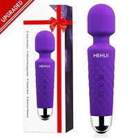 Wand Massager Powerful, Upgraded Cordless USB Rechargeable Personal Wand Massager for Women with 20 Modes 8 Speeds, Waterproof Handheld Electric Magic Wand Massager for Back Neck Shoulder Legs