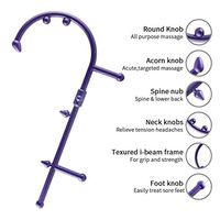 Back and Neck Massager for Trigger Point Fibromyalgia Pain Relief and Self Massage Hook Cane Therapy