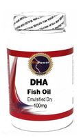 DHA Fish Oil (Emulsified Dry) 100mg 100 Capsules # BioPower Nutrition