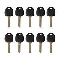 New Replacement Transponder key Chipped Uncut Blade ID46 Chip HYN14RT14 for Hyundai (10 Pack)