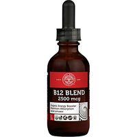 Global Healing Center Vegansafe B12, 2500 mcg Organic Sublingual Liquid Vitamin B12 Drops | 2-in-1 Methylcobalamin & Adenosylcobalamin Blend for Energy, Mood, and Heart Health, 60-Day Supply (2 Fl Oz)