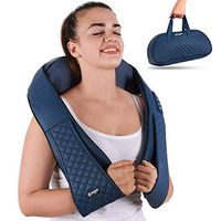 Healthex Electric Neck and Back Massager – Shiatsu Shoulder Massager with Heat 8 Nodes – Deep Tissue Kneading Pillow – for Neck, Back, Shoulder, Foot, Leg, Muscle Pain Relief, Use at Home, Office, Car
