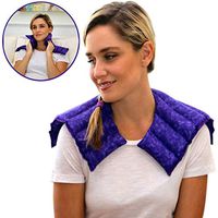 Nature Creation Heating pad for Neck and Shoulders | Microwave Heating pad | Natural hot Packs for Pain Relief | Designed for Neck, Shoulders & Upper Back Pain Relief - Purple Marble, Unscented