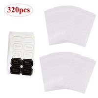 Self Adhesive Cellophane Bags, BENBO 200pcs White Polka Dots Treat Bag Plastic Sealing Gift Bags with 120pcs Thank You Labels for Bakery, Candy, Soap, Cookie